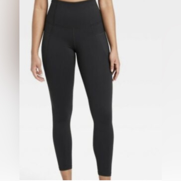all in motion Pants - All In Motion Contour Flex High Rise 7/8 Legging Black